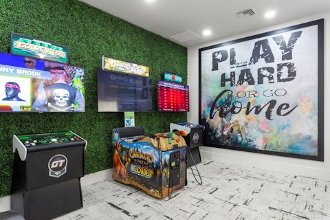 Challenge each other on Big Buck Hunter and Golden Tee