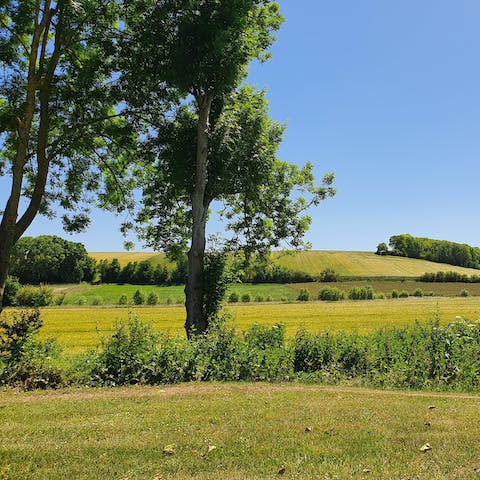 Be enchanted by the gorgeous Aveyron countryside, filled with lush greenery and quaint villages