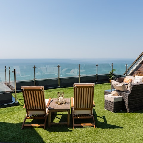 Wake up to fresh, sea-breeze air and sip your morning coffee on the patio