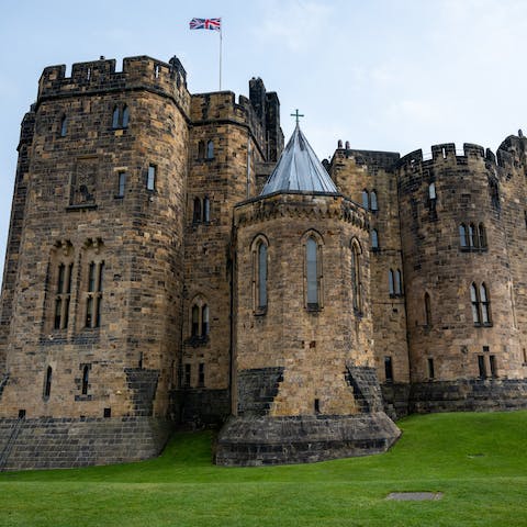 Hop in the car and head to Alnwick for a day of exploring the castle, independent shops, and pubs