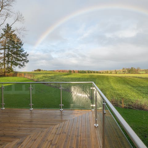 Step out onto your balcony to soak up the bucolic scenery, savouring your morning coffee