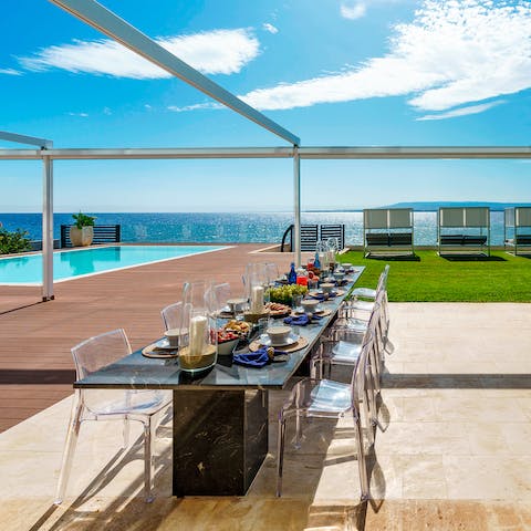 Book a Sicilian chef to prepare a feast of seafood and pasta alla norma