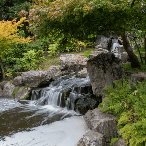 Find a quiet moment in Holland Park, a short walk away