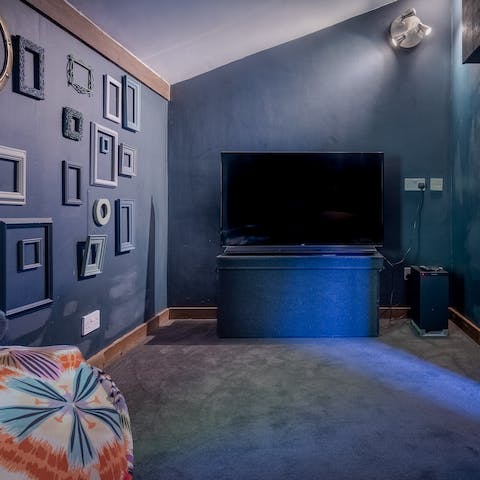 Get comfy in the TV room and share popcorn over a classic