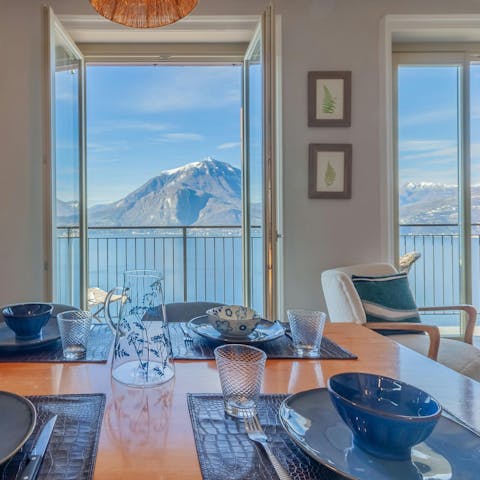 Lay the table for a sunset supper to remember