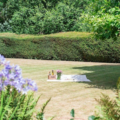 Unwind with a book or picnic in the shared garden