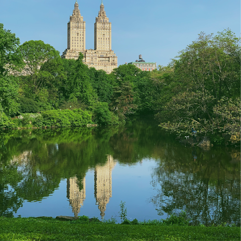 Enjoy a leisurely stroll around Central Park with a coffee in hand