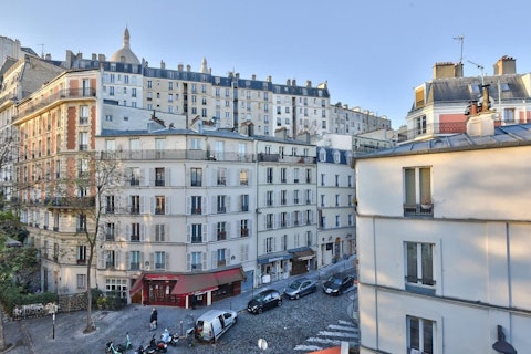 Sip a glass of wine on the balcony before going out to dinner