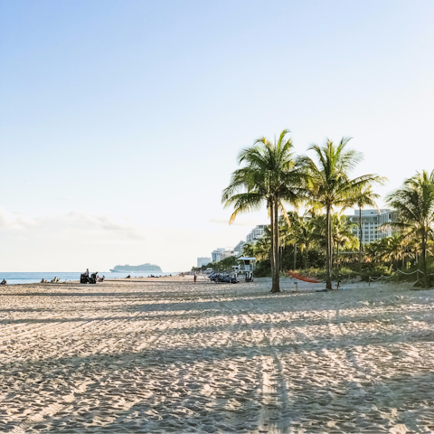 Get your feet sandy down at Fort Lauderdale Beach