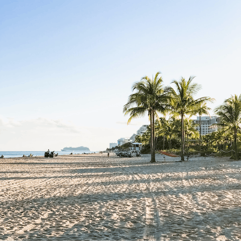 Get your feet sandy down at Fort Lauderdale Beach