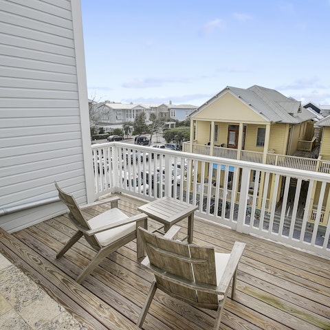 Start each day with a coffee on the private balcony