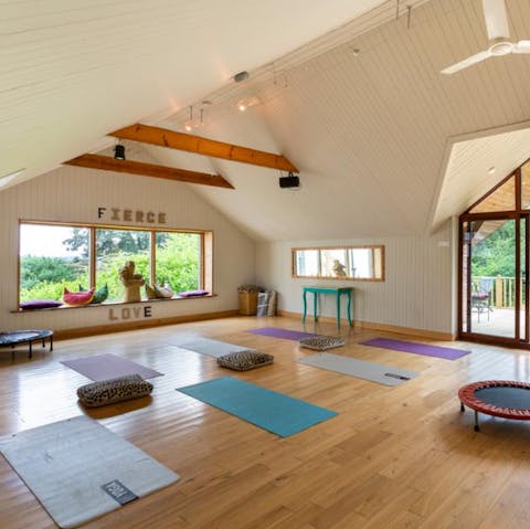 Make full use of the converted barn's studio space