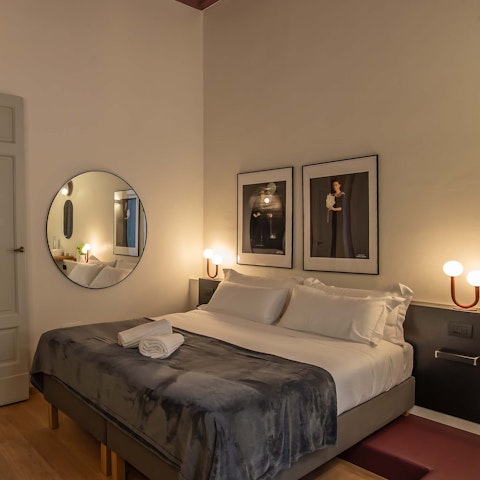 Drift off beneath frescoed ceilings