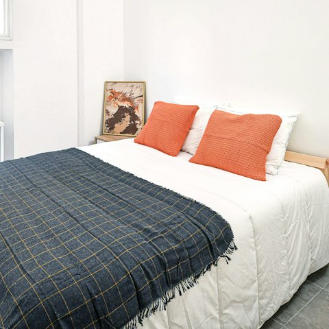 Get a good night's sleep in the comfy bedrooms