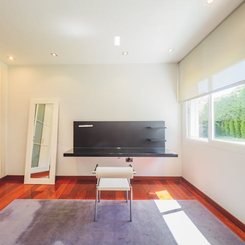 Fit in some remote work at your dedicated desk