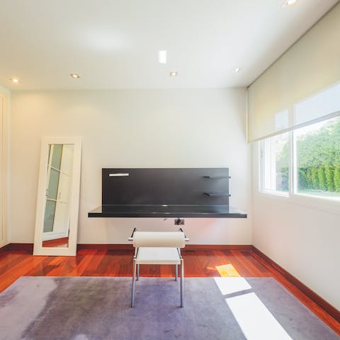 Fit in some remote work at your dedicated desk