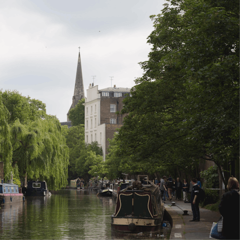 Soak up the waterside bustle of nearby Regent's Canal