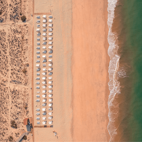 Walk to Armação de Pêra in eight minutes for sunny beach days