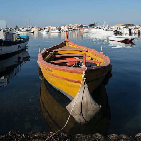Head out on a diving trip from Marzamemi, a twenty-minute drive from home