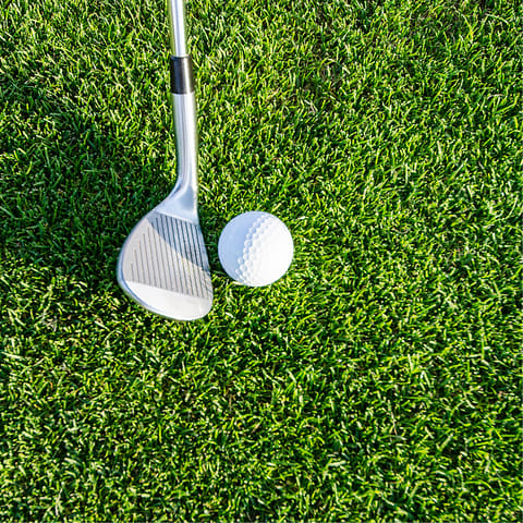 Grab your golf clubs and play a game of golf