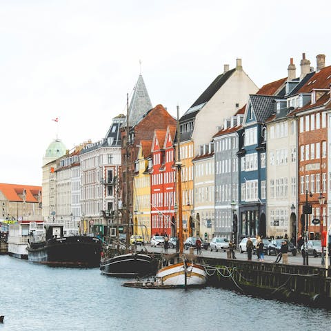 Explore charming Nyhavn, just five minutes away