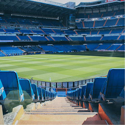 Enjoy a match at the renowned Santiago Bernabéu Stadium