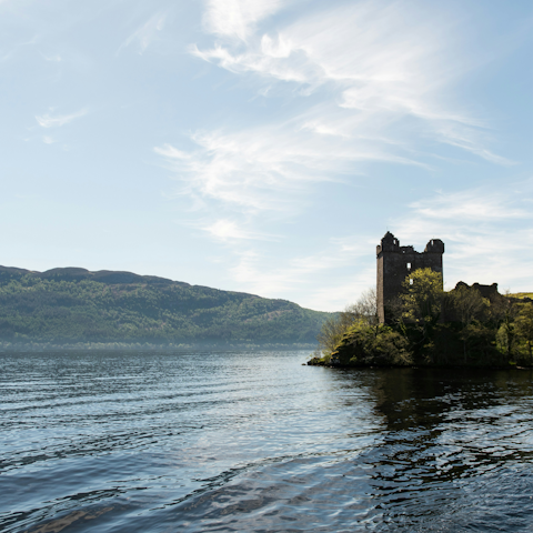 Drive thirty minutes to the shores of Loch Ness