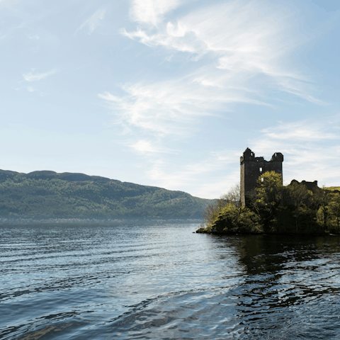Drive thirty minutes to the shores of Loch Ness