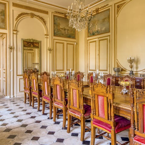 Dine in a regal setting