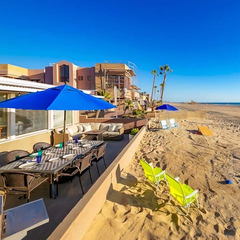 Spill directly from your home onto the sands