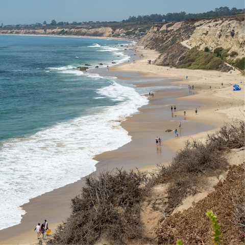Explore Newport Beach's long sandy stretches