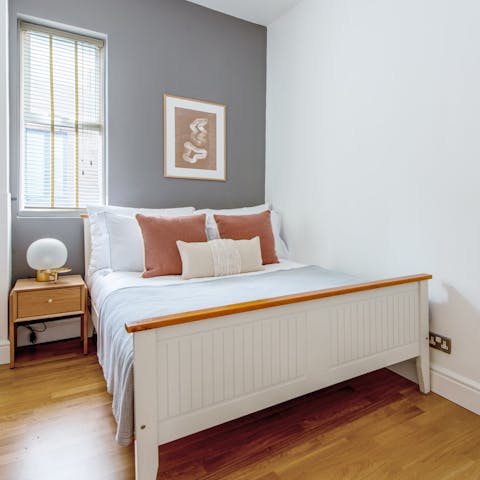 Sleep easy in the cosy bedroom