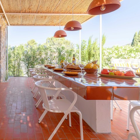 Shop at the local market for ingredients to make a delicious lunch alfresco
