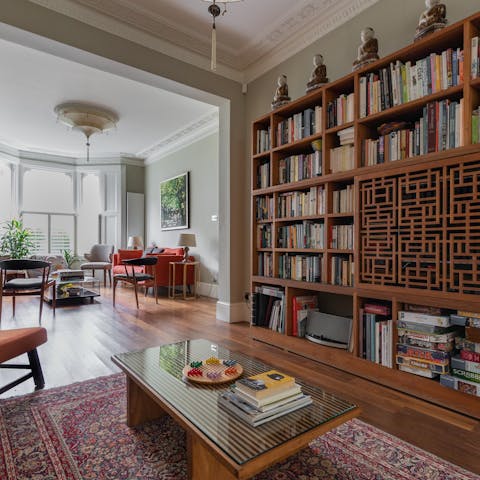 Break out the home’s board games for cosy family nights in