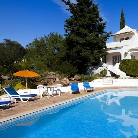 Find a wonderful sense of relaxation while lounging by the pool