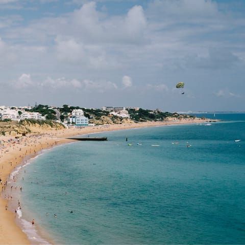 Pack a picnic and head to Albufeira's beaches – just ten-minutes away