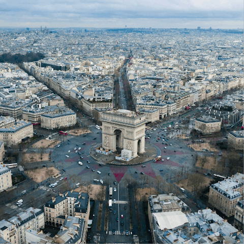 Soak up the magic of Paris from the Champs-Élysées