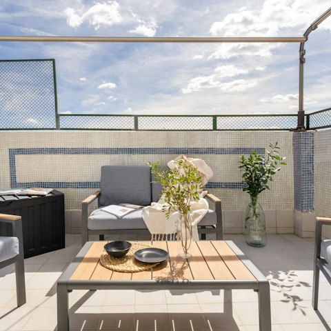 Savour your morning coffee or tea on the private balcony