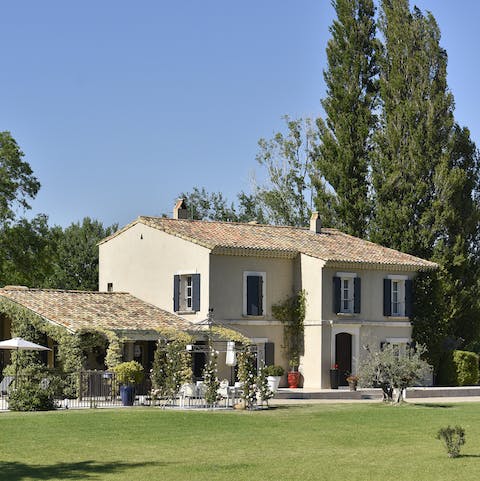 Try your hand at boules on the lawn