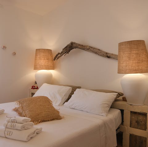 Fall asleep in the beautiful bedroom for a great night's sleep