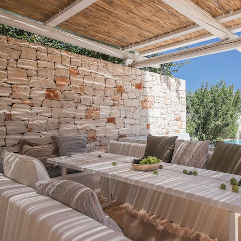 Serve up your culinary creations on the patio