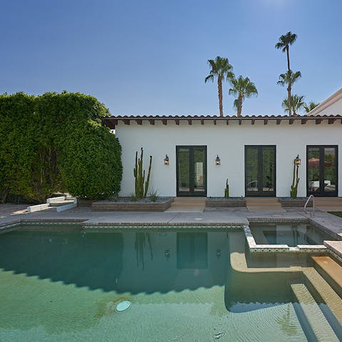 Dive into the private pool