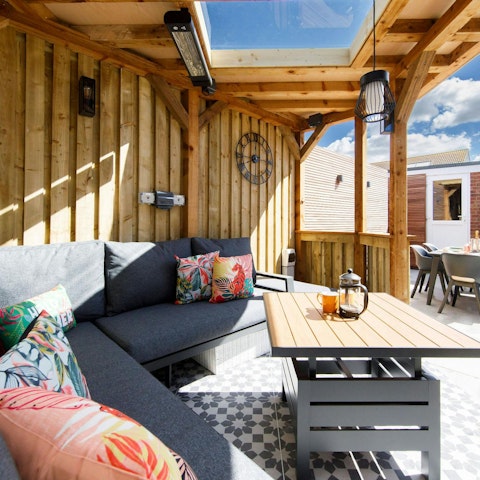 Chill out with a cocktail on the cabana
