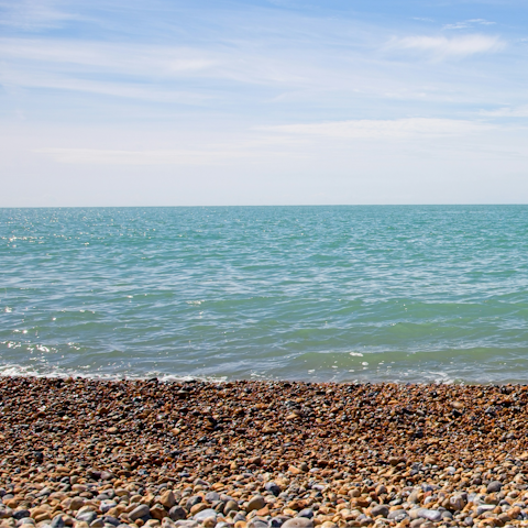 Walk ten minutes to East Wittering's pebble beach