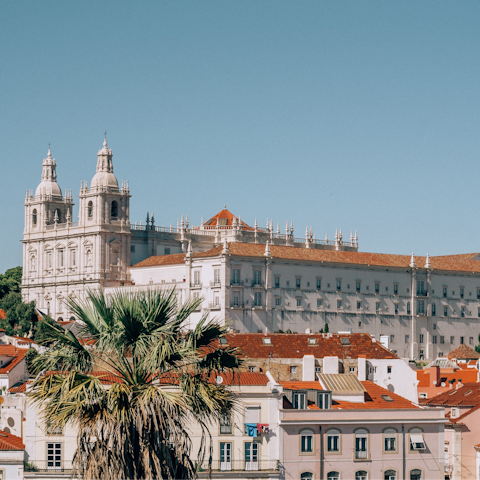 Stroll into the historic Alfama region of the city, about a kilometre from home