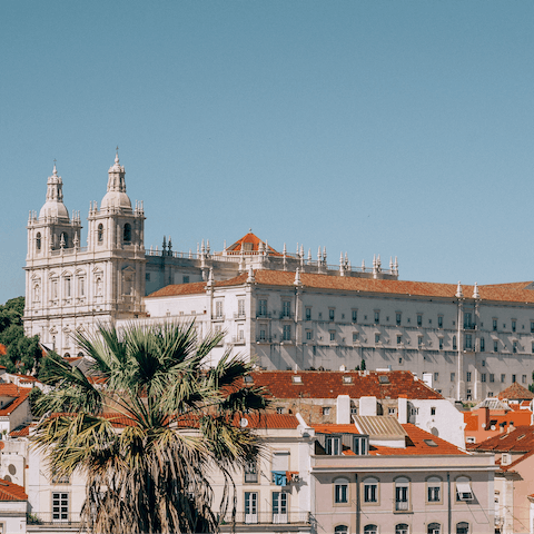 Stroll into the historic Alfama region of the city, about a kilometre from home