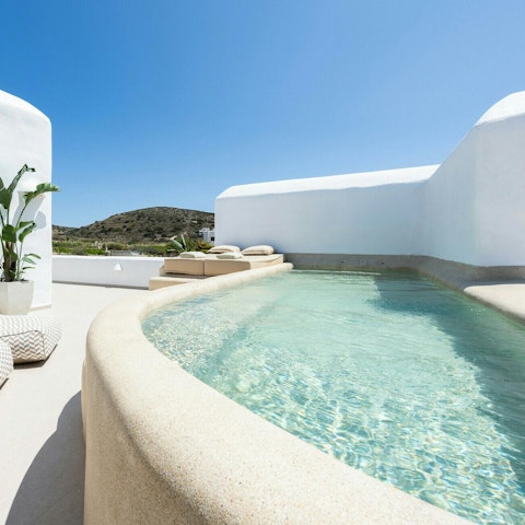 Savour slow afternoons relaxing by the private pool