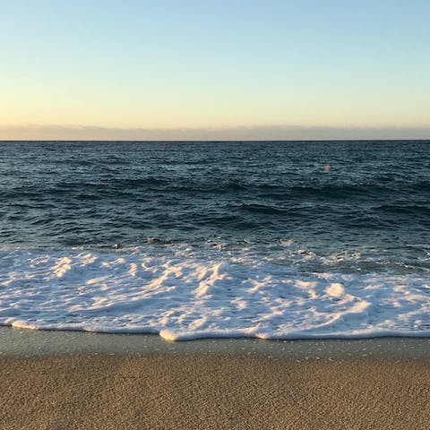 Walk the five minutes to Alcudia Bay beach