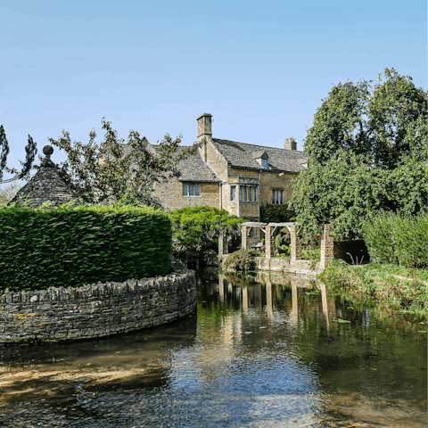 Explore the Cotswolds, including beautiful Bourton-on-the-Water