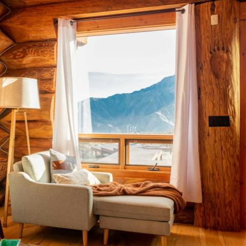 Make yourself a coffee and sit down to read in the light of the big window